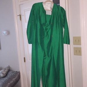 Evening gown and coat